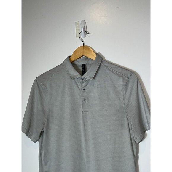 Lululemon Mens Gray Polo Shirt Size S small - Picture 2 of 8